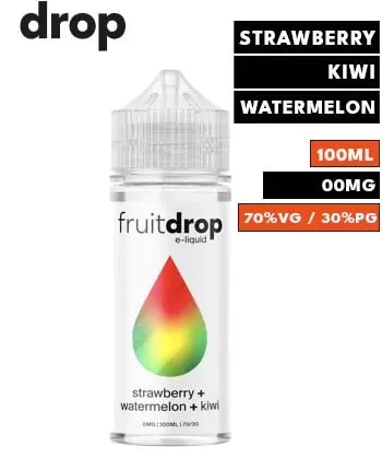 Strawberry + Watermelon + Kiwi eLiquid by Fruit Drop 100ml