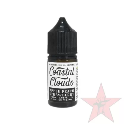 Coastal Clouds – Apple Peach Strawberry – Salt Nic – 30mL - Nicotine Salt (mg)#50 mg