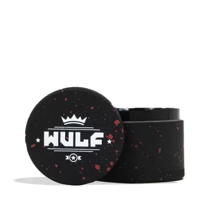 Yocan Wulf Mods 4pc 65mm Spatter Grinder - Color#Black-Red>Black-Green>Black-White>Purple-Black>Pink-Black>Teal-Black>White-Black>White-Red