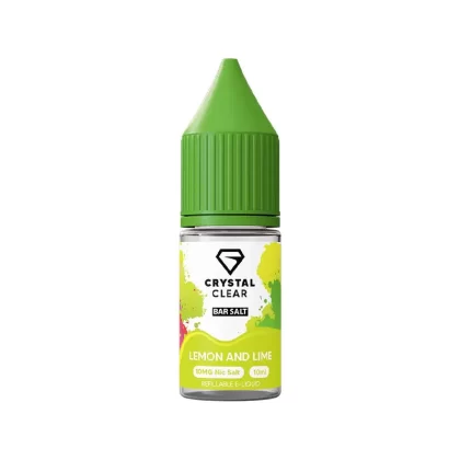 Crystal Clear Bar Salts Lemon & Lime Nic Salt Vape Juice - 10mg