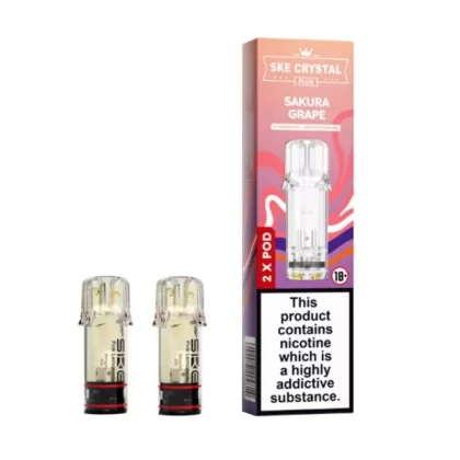 Sakura Grape Prefilled Pods by SKE Crystal Plus (2 x 2ml) - 20mg