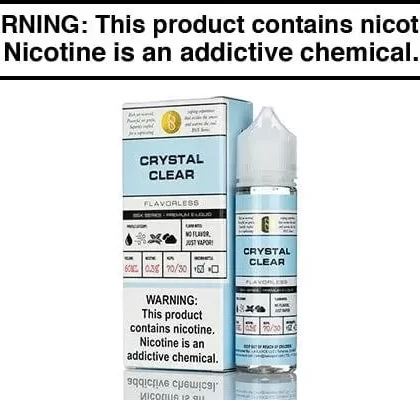 CRYSTAL CLEAR BY GLAS BASIX 60ML - Vapejuice