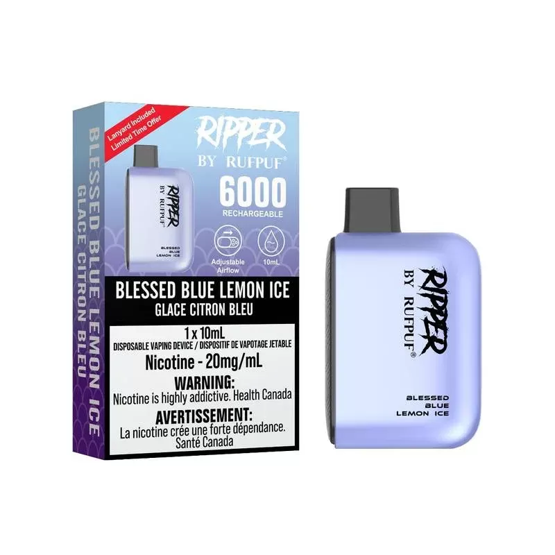 RUFPUF Ripper 6000 Disposable – Blessed Blue Lemon Ice