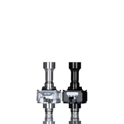 UNKWN Glitch Boro RBA - Stainless Steel/Clear Barrel, GLOOM