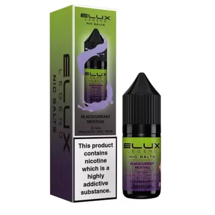 Elux Legend Blackcurrant Menthol Nic Salt E-Liquid - Vape Product, Vape Product