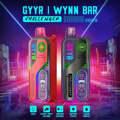 GYYR x Wynn Bar Challenger 30K Puff powered by PYNE POD Disposable Device