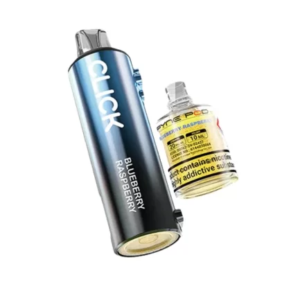 Click Prefilled Replacement 10+2 Pod Pack By Pyne - Nicotine Strength#20mg (Salt)~Flavour#Mango Strawberry Peach>Skittles>Sour Cherry Raspberry>Watermelon Ice>Mango Passion>Pink Purple Lemon (A1BCC0)