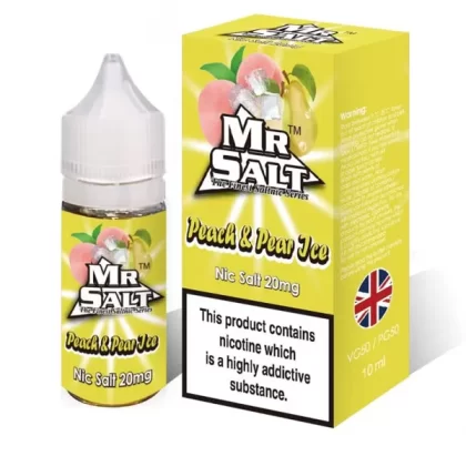 Mr Salt Peach Pear Ice Nic Salt E-Liquid - 10mg