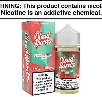 STRAWBERRY KIWI BY CLOUD NURDZ TFN 100ML - Vape Product, Vape Product