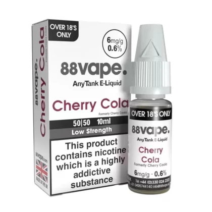 Cherry Cola (Cherry Coola) E-Liquid Anytank Series by 88vape (10ml) - 6mg