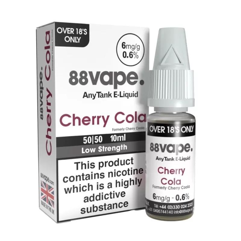 Cherry Cola (Cherry Coola) E-Liquid Anytank Series by 88vape (10ml) - 6mg