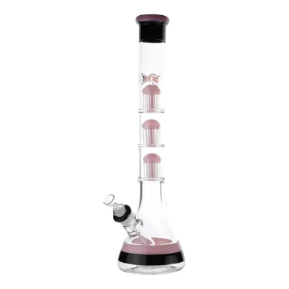 Pink Triple Dipped Tree Perc Bong – 18in