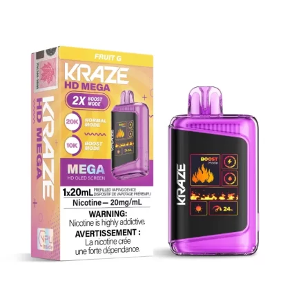 Kraze HD Mega Fruit G (20K Puffs) Disposable Vape