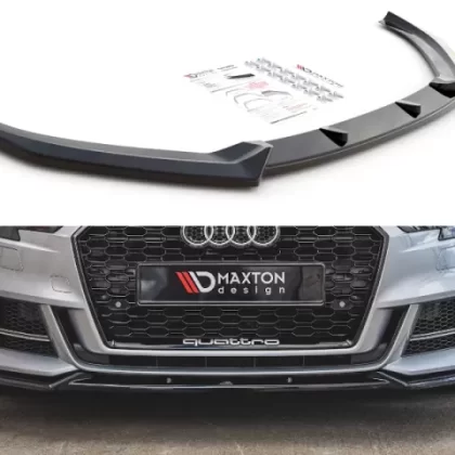 Maxton Design 8V Facelift S3/A3 S-line Front Bumper Splitter/Spoiler – V3
