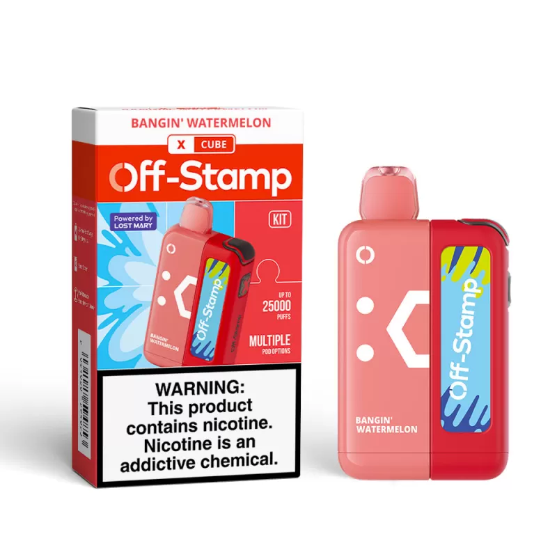 Off-Stamp X-CUBE 25K Disposable KIT Powered By LOST MARY – 25000 Puffs - Dragon Strawnana - Image 3