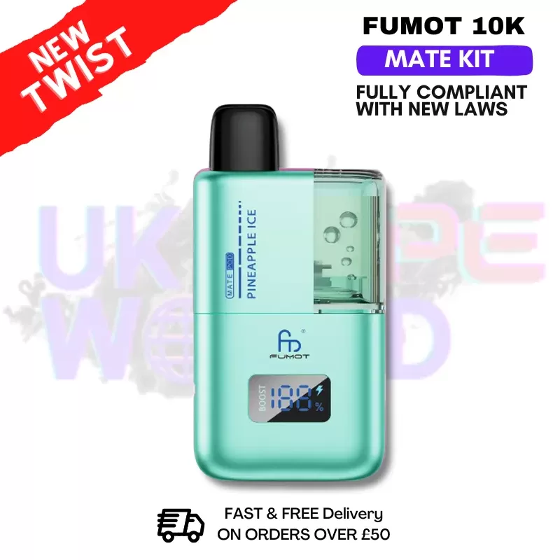 Pineapple Ice Fumot Mate 10K Puff Prefilled Pod Kit