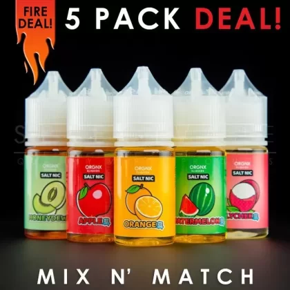 ORGNX Nic Salt – Mix and Match (5 Pack) 150ml