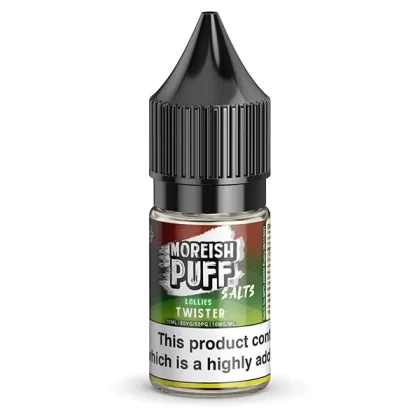 Moreish Puff Lollies Twister Nic Salt E-Liquid - 10mg