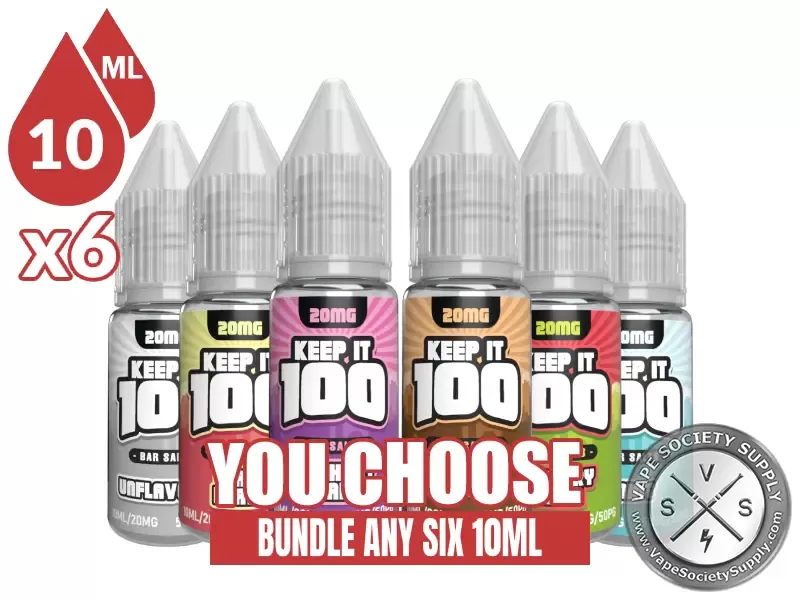 Keep It 100 Bar Salt Bundle 6x10ml (60ml)