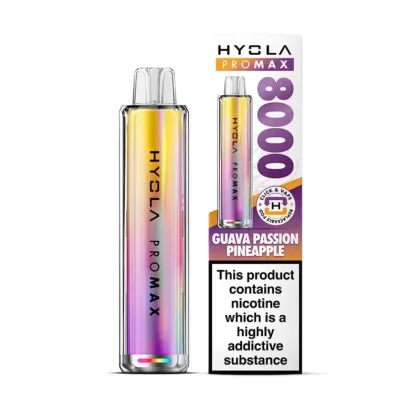 Hyola Pro Max 8000 Prefilled Pod Kit Guava Passion Pineapple - Nicotine Strength#20mg