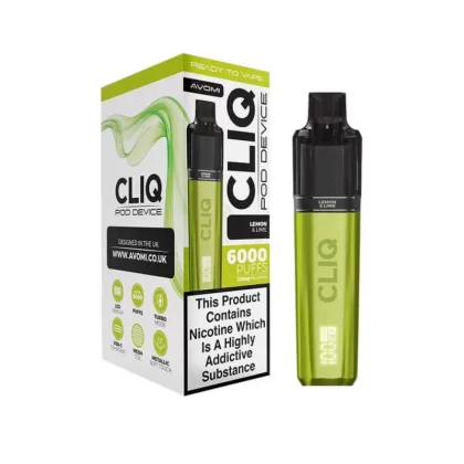Lemon & Lime AVOMI CLIQ Prefilled Pod Kit – 6000 Puff