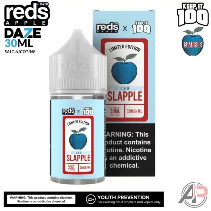 7 Daze Reds X Keep It 100 Slapple Iced Salt Nicotine 30mL