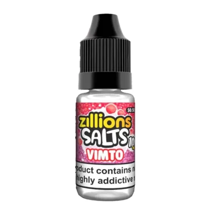 Zillions Salts Vimto Nic Salt Vape Juice - 10 Pack - Strength 10mg