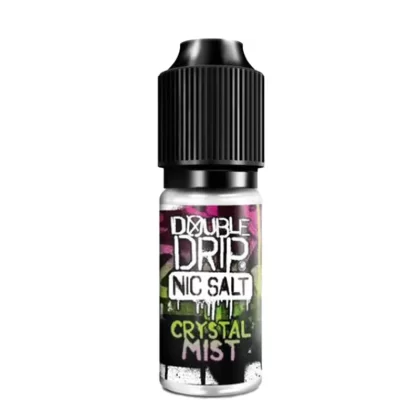 Double Drip Crystal Mist Nic Salt Vape Juice - 10 Pack - Strength 10mg