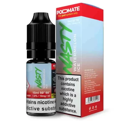 Nasty Pod Mate Salt Watermelon Ice Nic Salt E-Liquid - 20mg