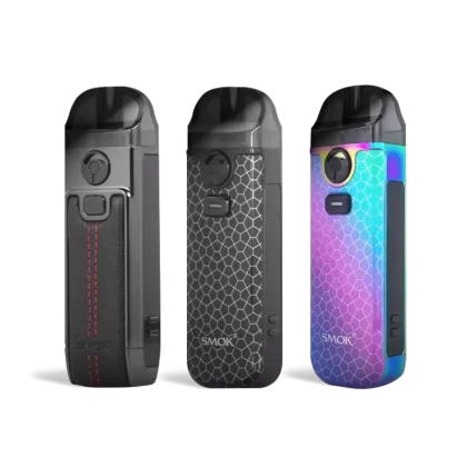 Smok Nord 4 Pod Kit - 7-Color Armor, Black (Leather)