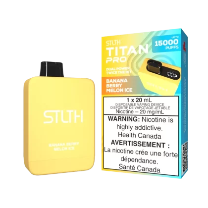 STLTH TITAN PRO - Banana Berry Melon Ice - 20 mg/mL (wholeseller) - Excise ON, 20 mg/mL - ON (02F8E9)