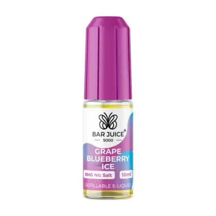 Grape Blueberry Ice Nic Salt by Bar Juice 5000 - 5mg - Vape Product