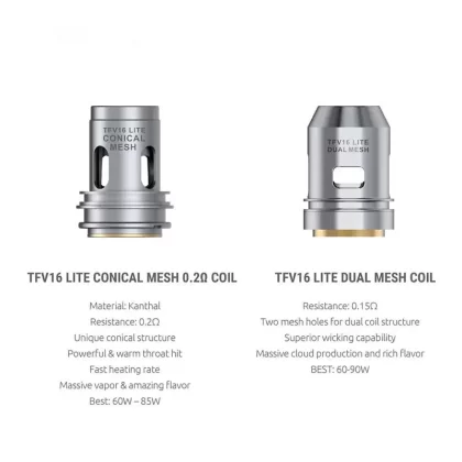 Smok TFV16 Lite Replacement Coil 3pcs-pack - 0.15ohm Dual Mesh Coil / Standard Edition
