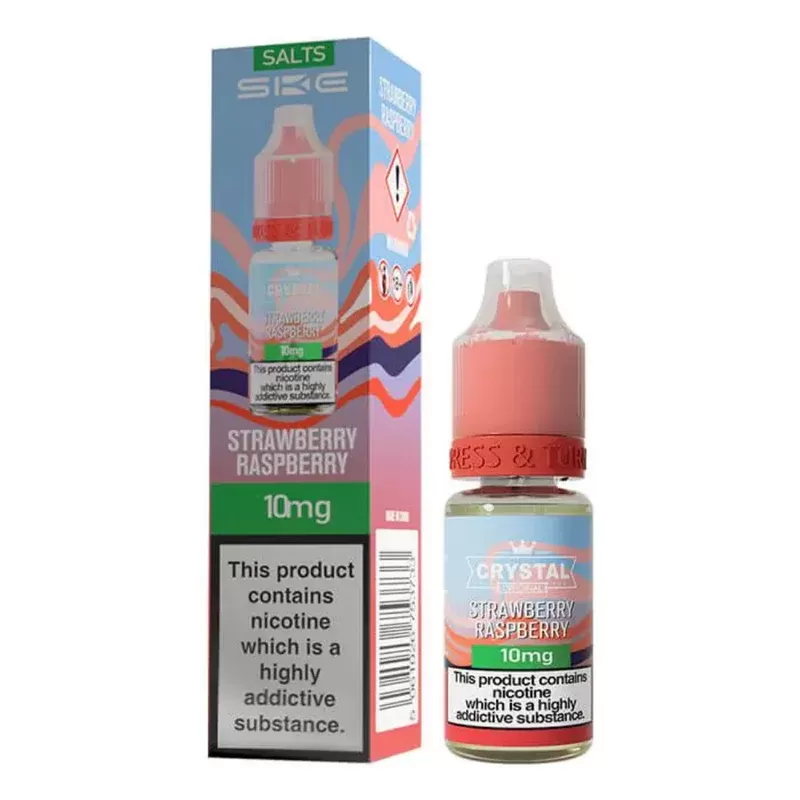SKE Crystal Salts Strawberry Raspberry E Liquid 10ml - Strength#10mg>20mg (2A7D3F)