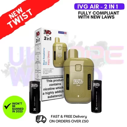 IVG Air 2 in 1 Gold Edition Prefilled Pod Kit
