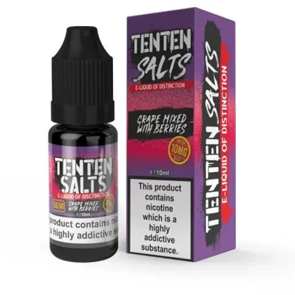 Grape Mixed Mixed Berries TenTen Salts E-Liquid - 10mg