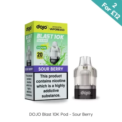 Sour Berry – Vaporesso Dojo Blast 10K Prefilled Pods