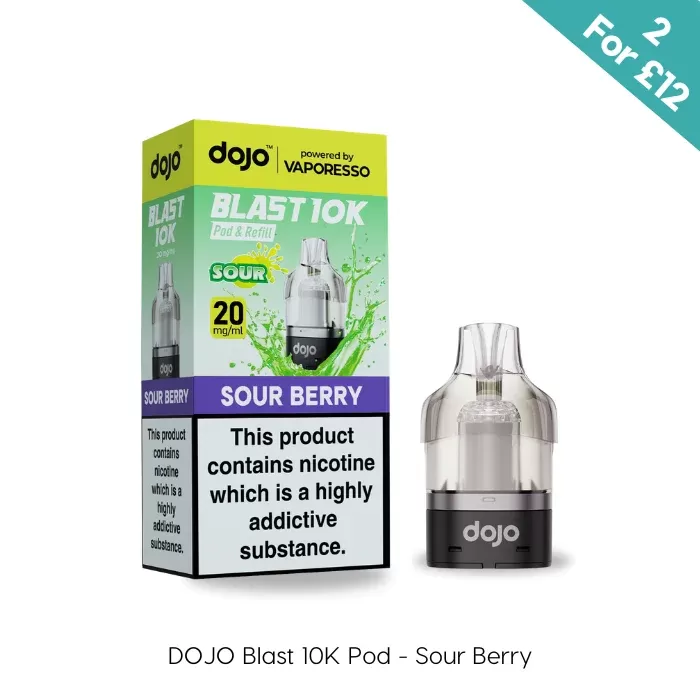 Sour Berry – Vaporesso Dojo Blast 10K Prefilled Pods