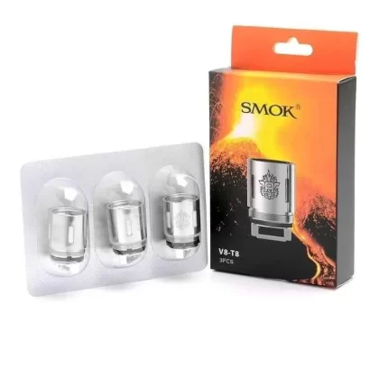 SMOK V8 T8 Coils – Octuple Core 0.15Ω (Pack of 3) - Ejuicewarehouse