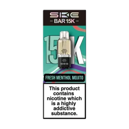 SKE BAR 15K FRESH MENTHOL MOJITO PREFILLED REFILL PODS