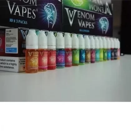 6X Venom Vapes (The Cheapest) – All Flavours – 80VG – 10ml TPD - Vapestorm Co
