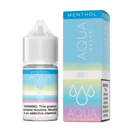Aqua Menthol Salt Drops eJuice - Vape Product; Vape Product, Vape Product (07C68A)