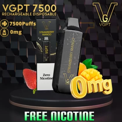 VGPT Zero Nicotine Disposable Vape (7500 Puffs) - Cherry Pomegranate / 0 mg