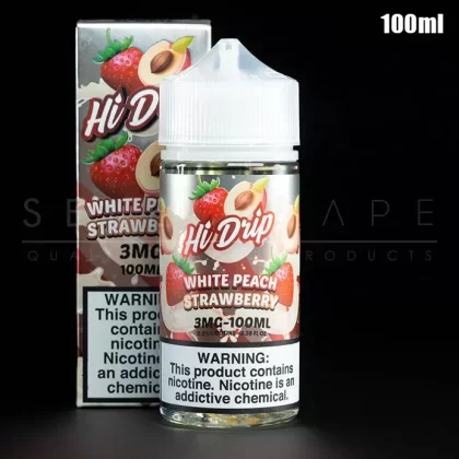 Hi Drip – White Peach Strawberry Eliquid 100ml