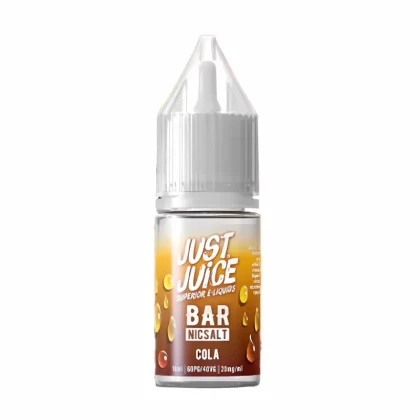 Just Juice Bar Cola Nic Salt Vape Juice- 10 Pack - Strength 5mg