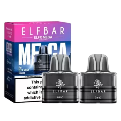 Elf Bar ELFX Mega Replacement Pods - 0.6ohm - XL, 0.8ohm - XL