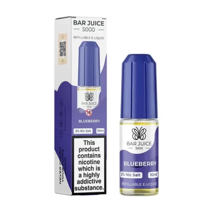 Bar Juice 5000 Blueberry Nic Salt E-Liquid 10mg & 20mg – Sweet and Tangy Vaping Delight | 10ml