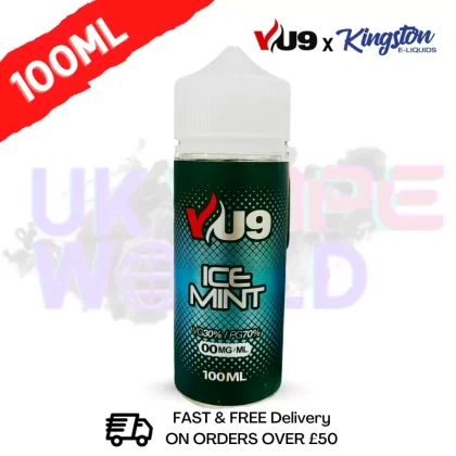 ICE MINT Shortfill eJuice 100ML Eliquid – VU9 x Kingston