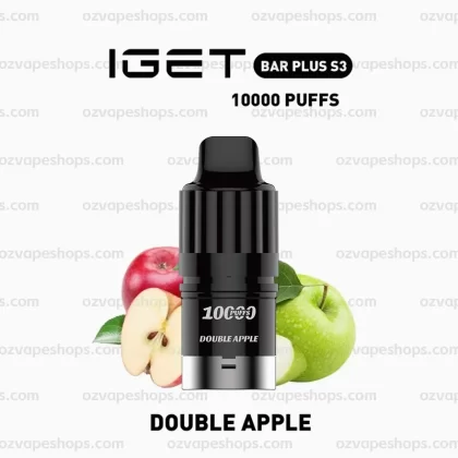 IGET Bar Plus S3 Pod – Double Apple - Ozvapeone