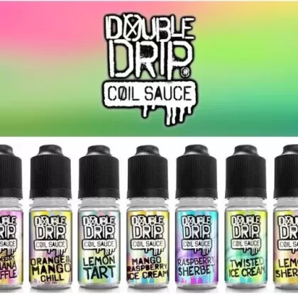 Double Drip Coil Sauce Sub Ohm Vape Juice 3mg, 6mg 10ml 70/30 VG/PG | Pack of 10x 10ml
